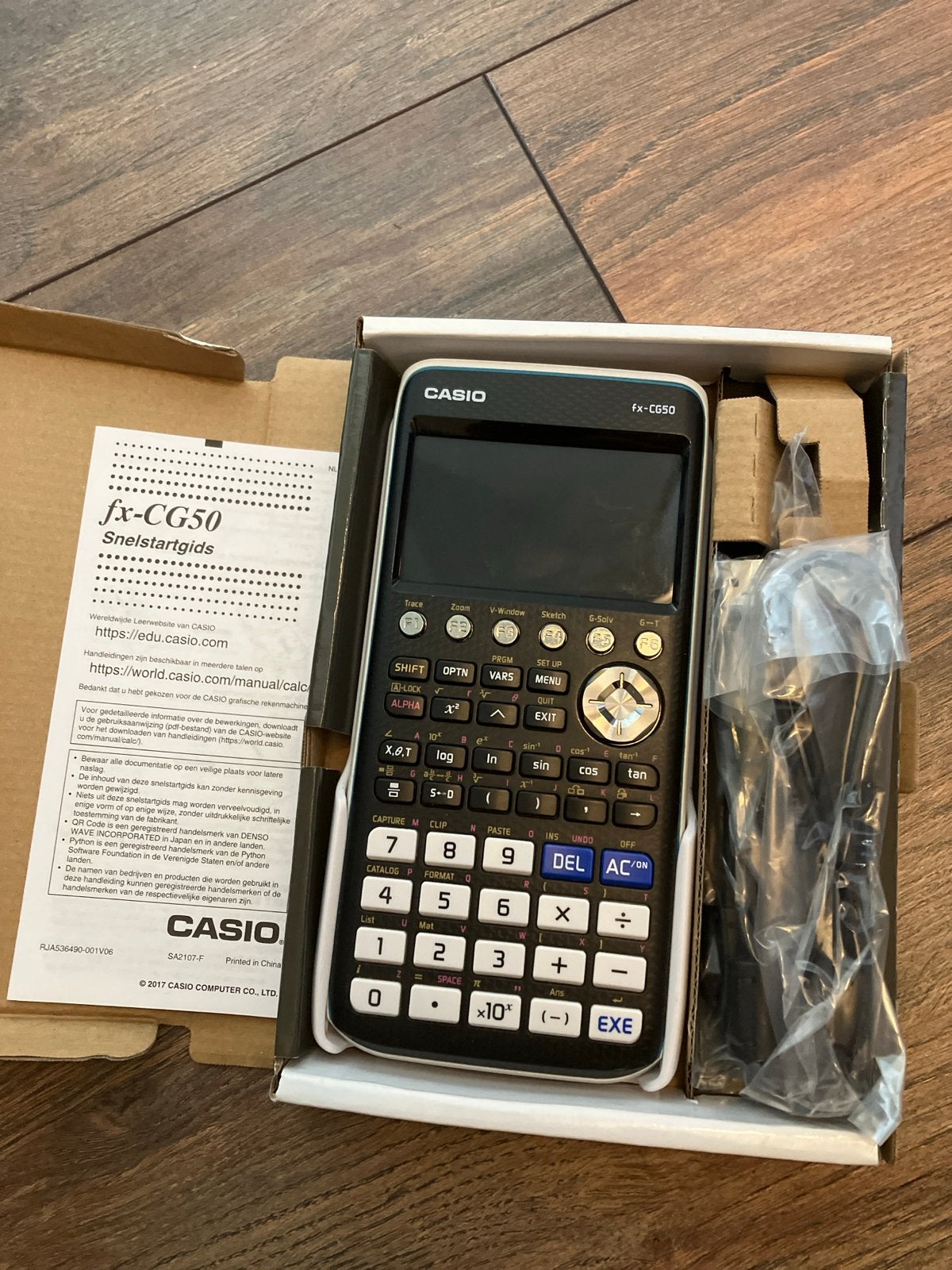 Casio fx-CG50 grafische rekenmachine, Ophalen of Verzenden, Grafische rekenmachine, Zo goed als nieuw