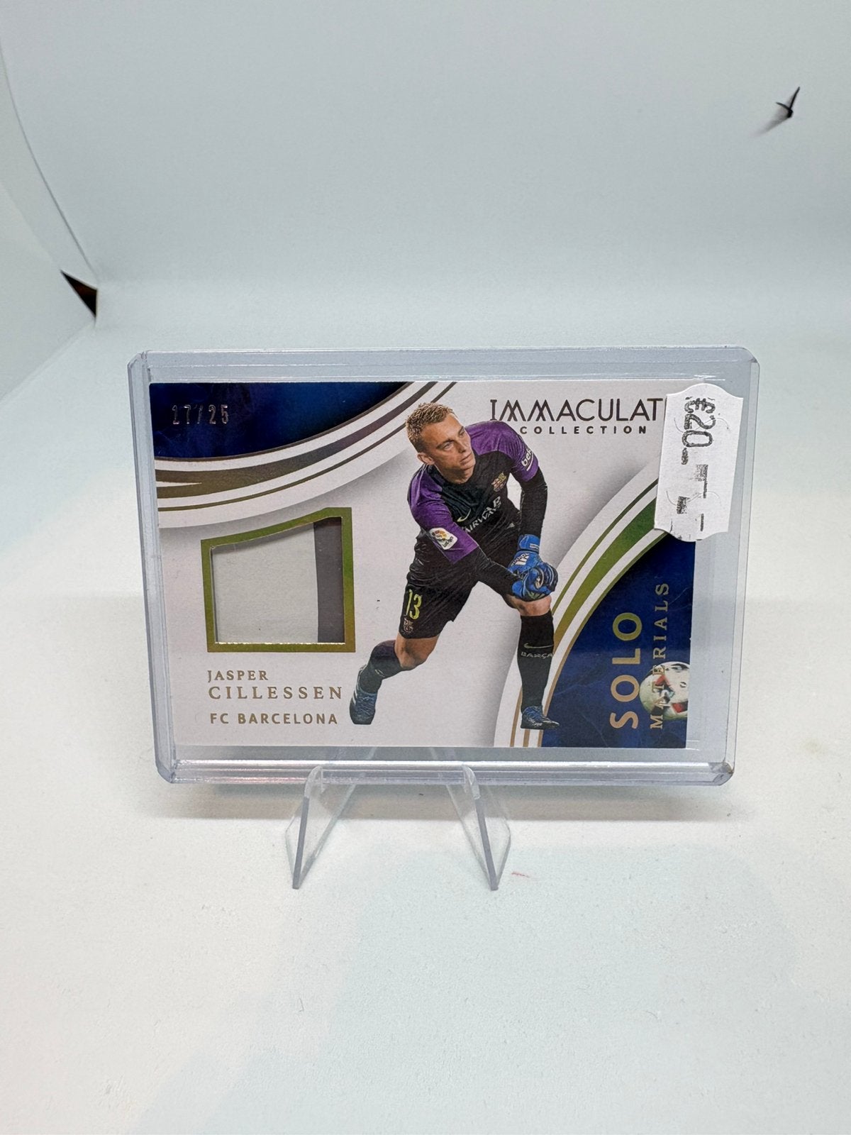 Panini Immaculate 2017 Jasper Cillessen Barcelona Patch /25, Hobby en Vrije tijd, Ophalen of Verzenden, Zo goed als nieuw, Plaatje