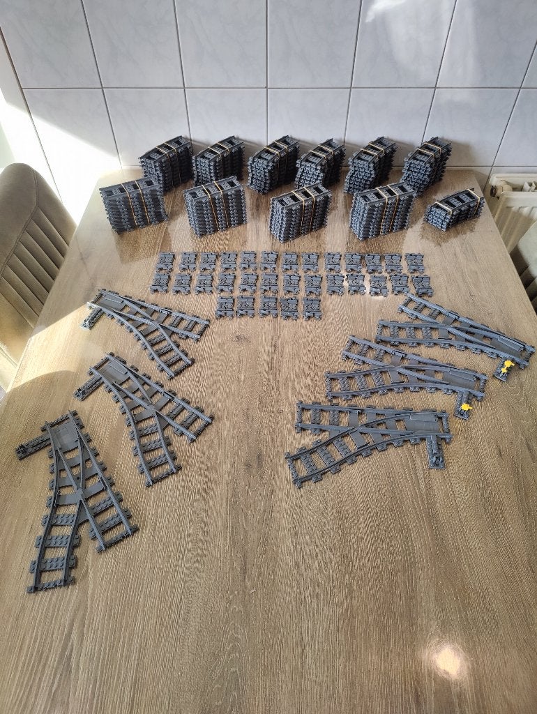 Lego treinrails zie foto,s, Ophalen of Verzenden, Gebruikt, Lego