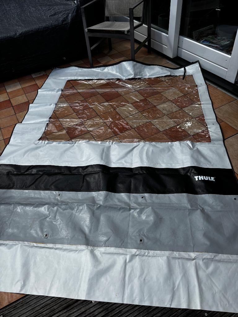 Thule rainblocker mt S 2.00 mtr incl rafter en ophangblokjes, Caravans en Kamperen, Ophalen, Zo goed als nieuw