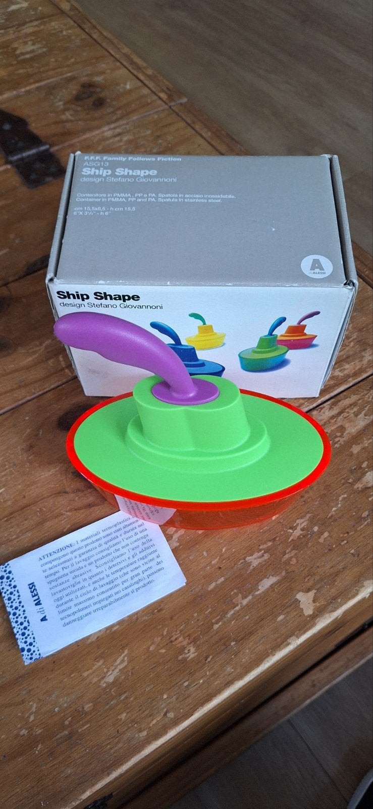 A Di Alessi ship shape botervloot Stefano Giovannoni, Overige typen, Kunststof, Nieuw, Ophalen of Verzenden