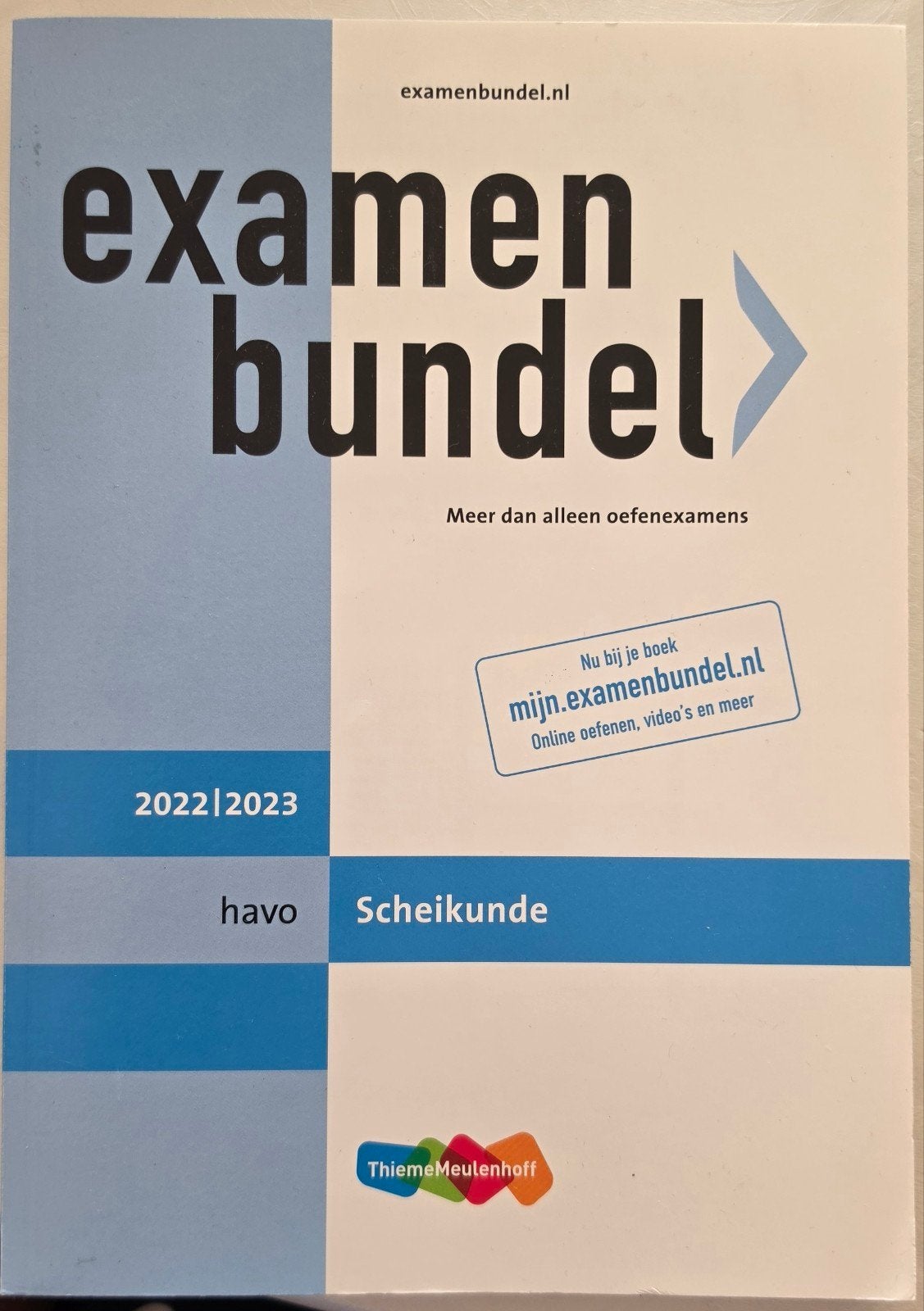 Examenbundel havo Scheikunde 2022/2023, Ophalen of Verzenden, Zo goed als nieuw, MBO, ThiemeMeulenhoff