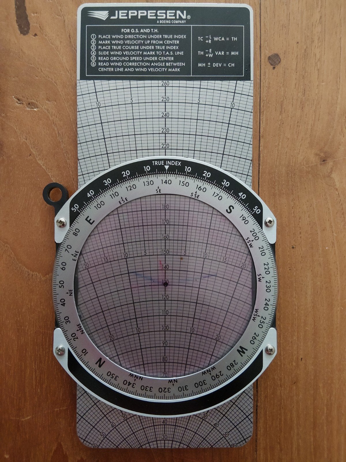 Jeppesen Flight Computer met hoes, Ophalen of Verzenden, Gebruikt, Overige typen