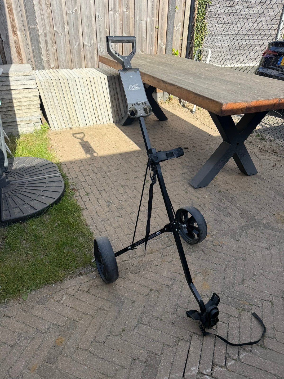 Golftrolley Black Diamond Go 2-Wheel, Sport en Fitness, Golf, Ophalen of Verzenden, Zo goed als nieuw, Golfkar