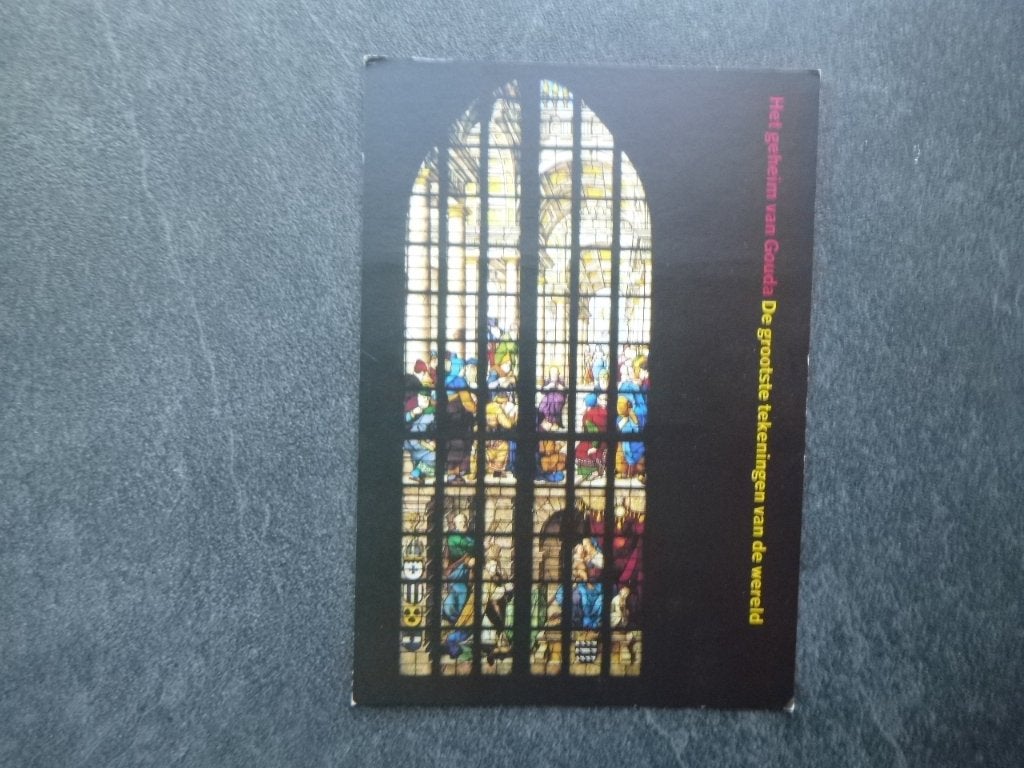 Gouda, st. Janskerk glas in lood, Verzenden, 1960 tot 1980, Ongelopen, Zuid-Holland