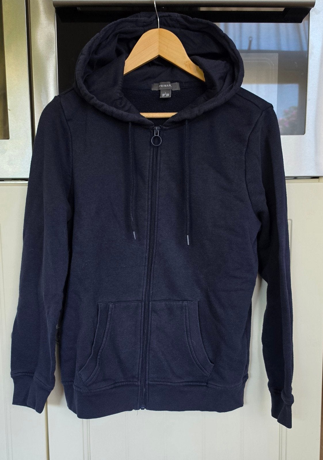 Marineblauwe Primark Zip-Up Hoodie - Maat L, Maat 52/54 (L), Blauw, Ophalen of Verzenden, Gedragen