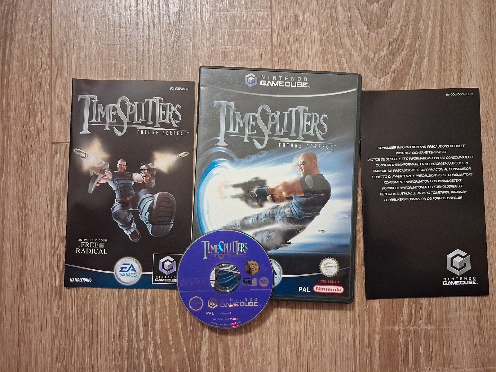 TimeSplitters Future Perfect - Nintendo GameCube, Gebruikt, Shooter, Ophalen of Verzenden, 3 spelers of meer