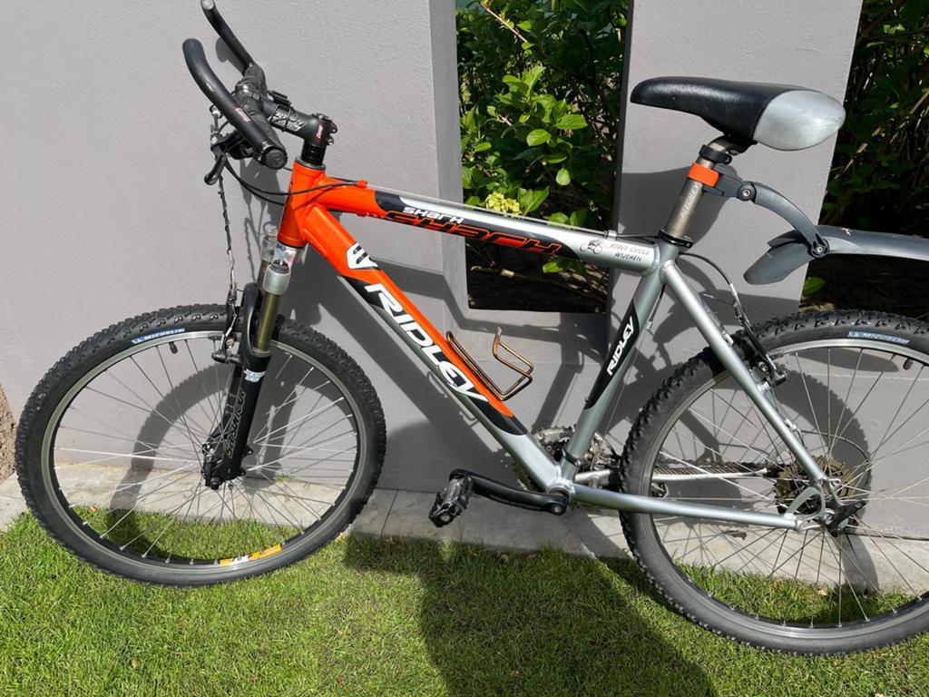 Ridley Shark Mountainbike - Oranje/Zilver, Fietsen en Brommers, Fietsen | Mountainbikes en ATB, Gebruikt, Hardtail, 53 tot 57 cm