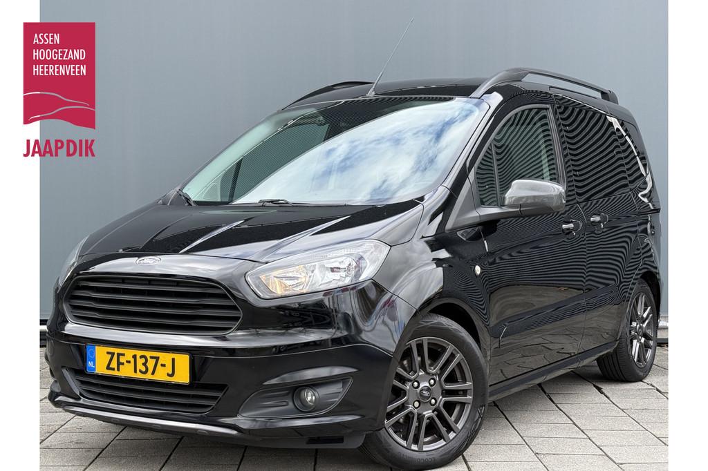 Ford Tourneo Courier BWJ 2018 | 1.0 101PK Titanium | CLIMA |, Voorwielaandrijving, Gebruikt, Leder en Stof, Zwart