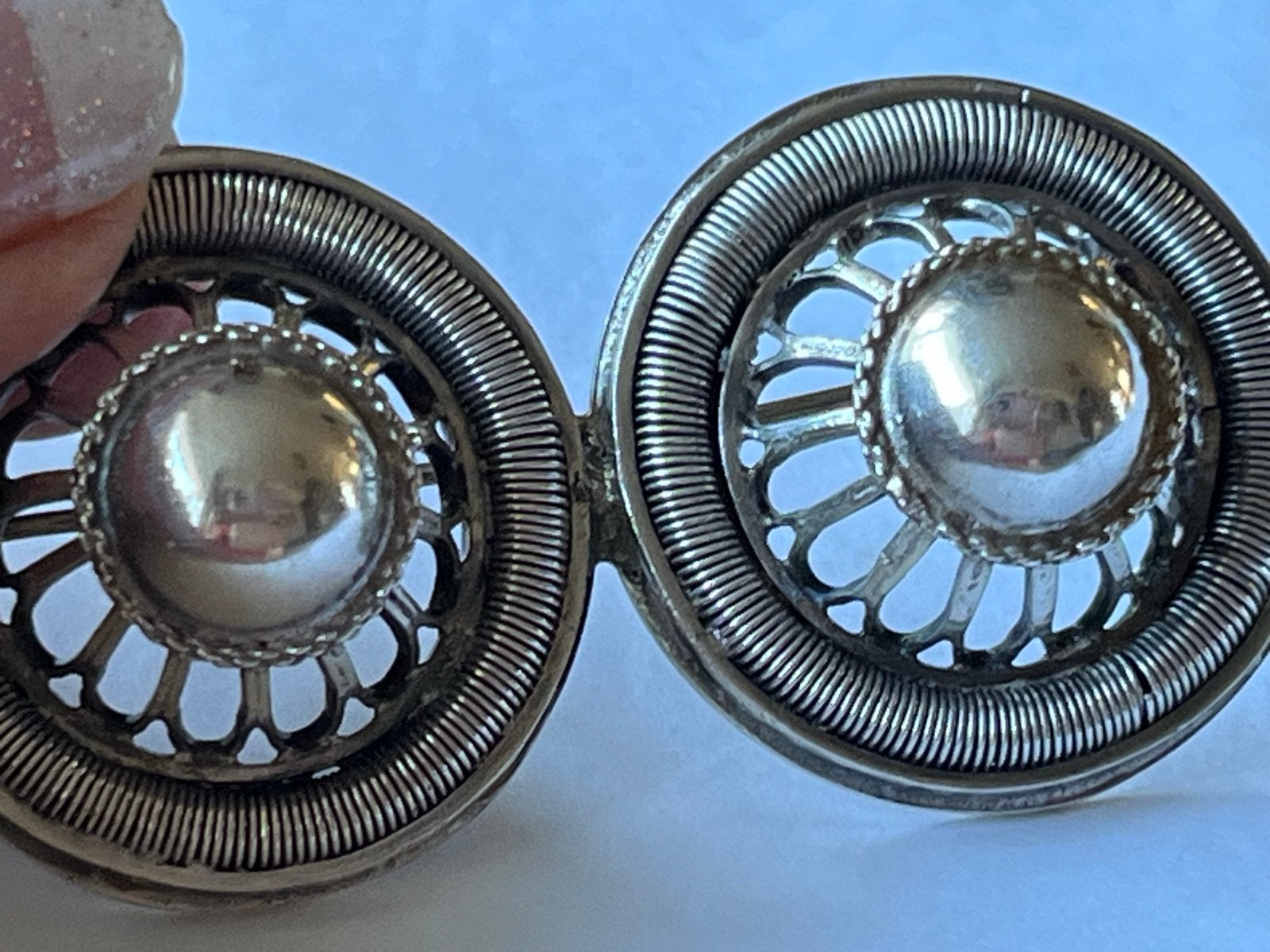 Fraaie Zilveren Grote Zeeuwse Broche - Getest door Juwelier, 4 tot 7 cm, Verzenden, Zo goed als nieuw, Zilver