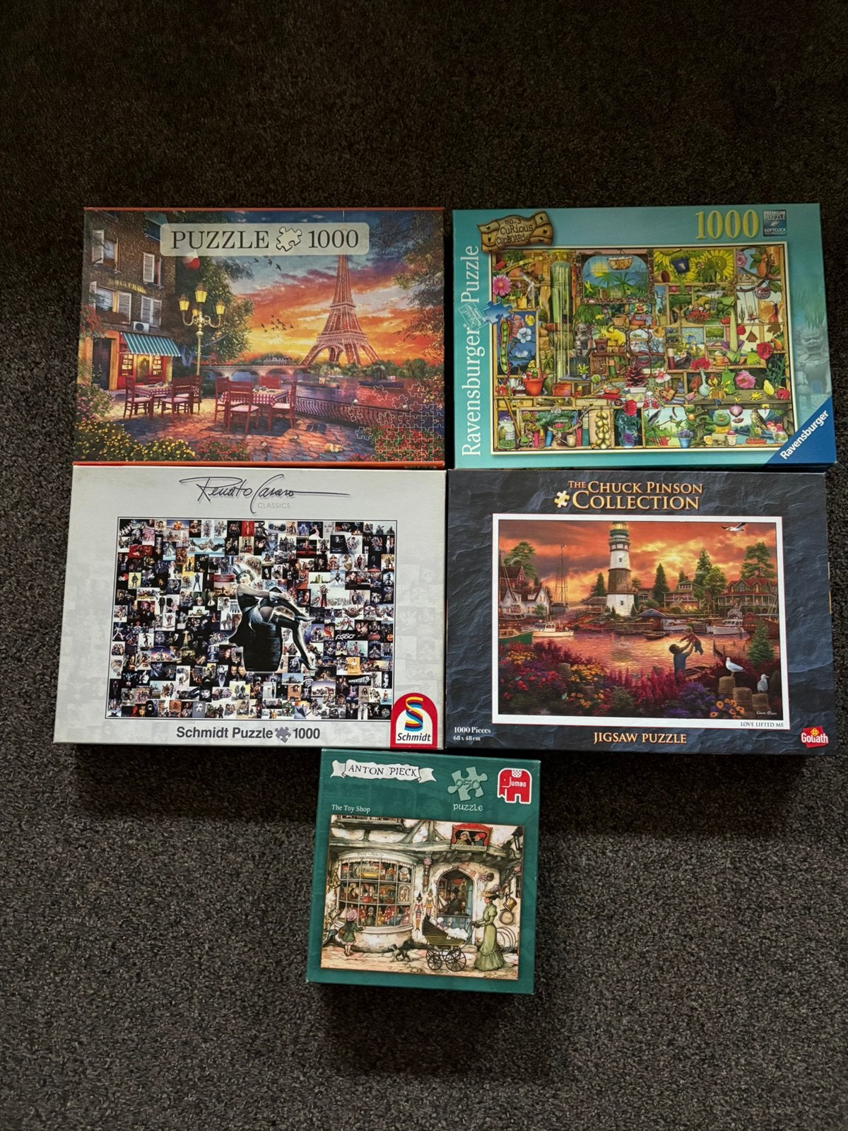 Vijf leuke puzzels compleet, Ophalen, 500 t/m 1500 stukjes, Zo goed als nieuw