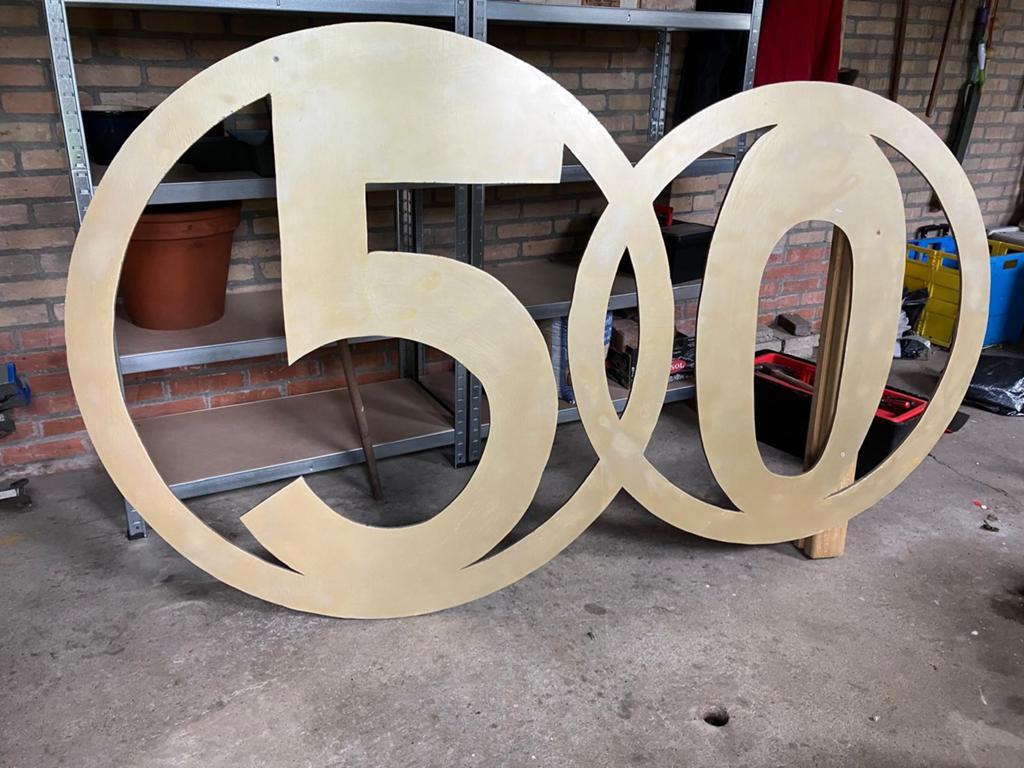 Versiering tuin gouden bruiloft 50 jaar getrouwd, Hobby en Vrije tijd, Ophalen, Versiering, Geboorte of Huwelijk