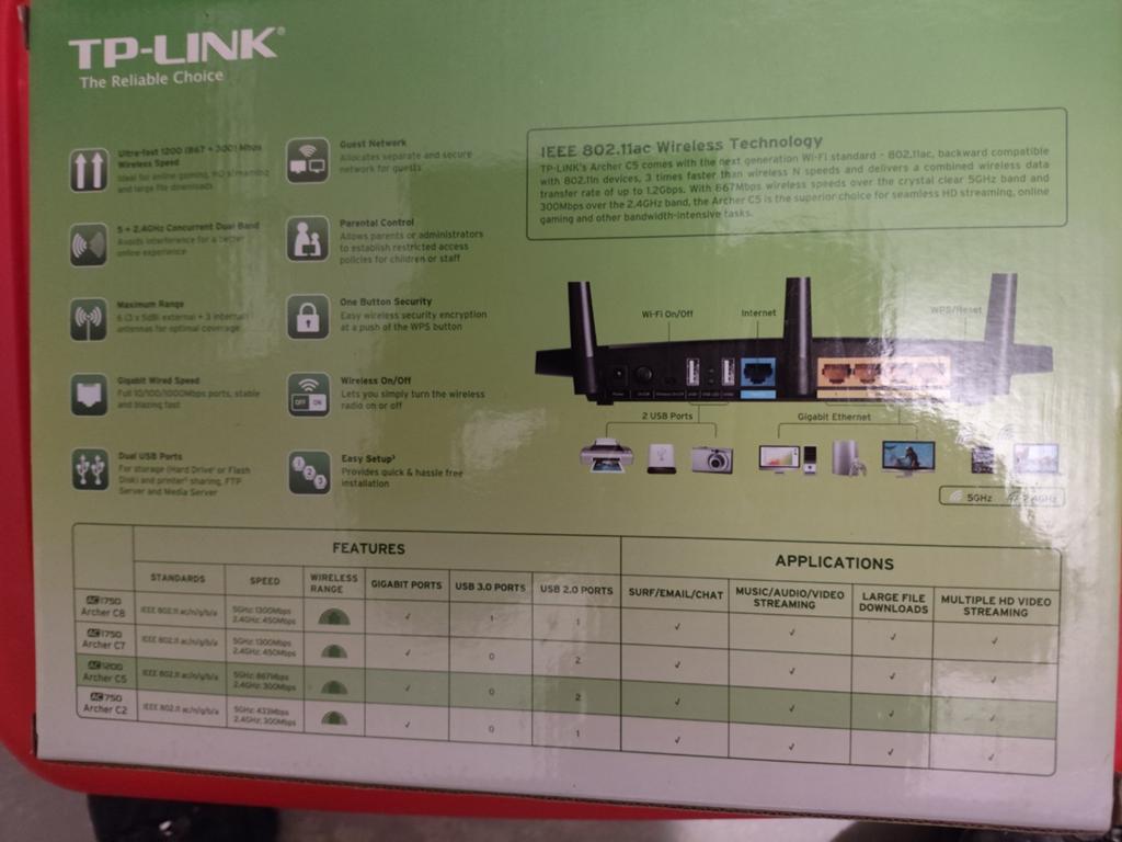 TP-Link TL-ARCHER-C5, Computers en Software, Netwerk switches, Ophalen of Verzenden, Gebruikt