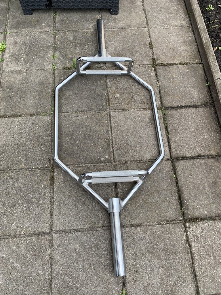 50mm Hex bar weegt ongeveer 25 kg trap barbell, Sport en Fitness, Ophalen, Zo goed als nieuw, Benen, Halterstangen