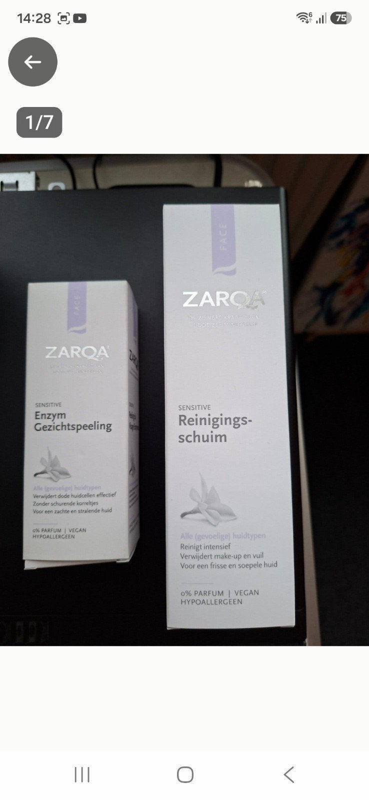 Zarqa Reinigingsschuim en enzym gezichtspeeling, Ophalen, Nieuw, Gehele gezicht, Reiniging
