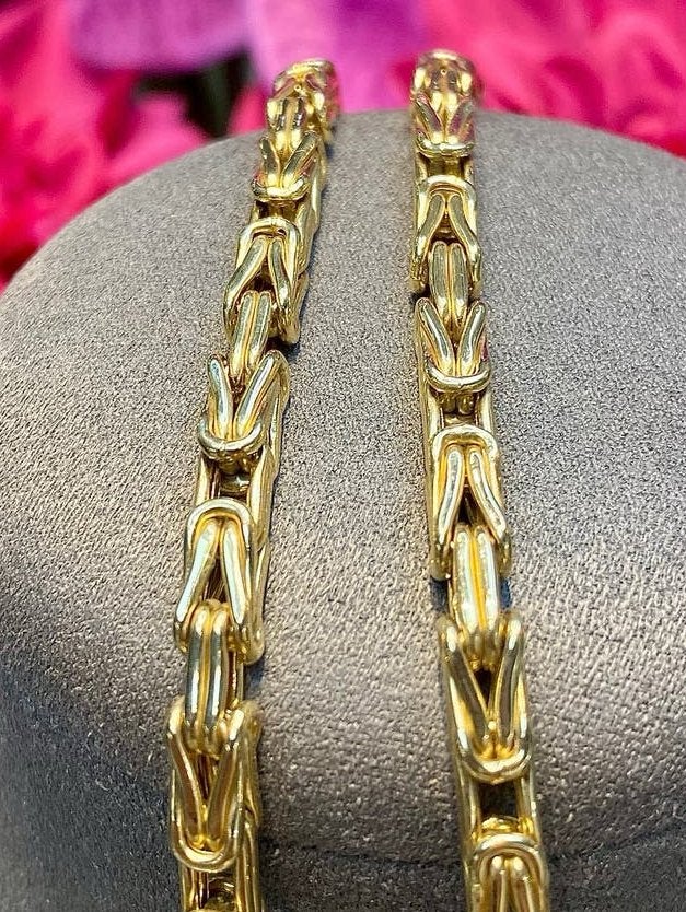 14k Gouden Koningsketting met Skull, Ophalen of Verzenden, Nieuw, Goud, Goud