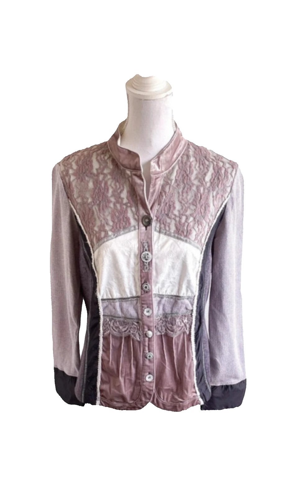 Just White brocante blouse 42, Meerkleurig, Maat 42/44 (L), Ophalen of Verzenden, Zo goed als nieuw