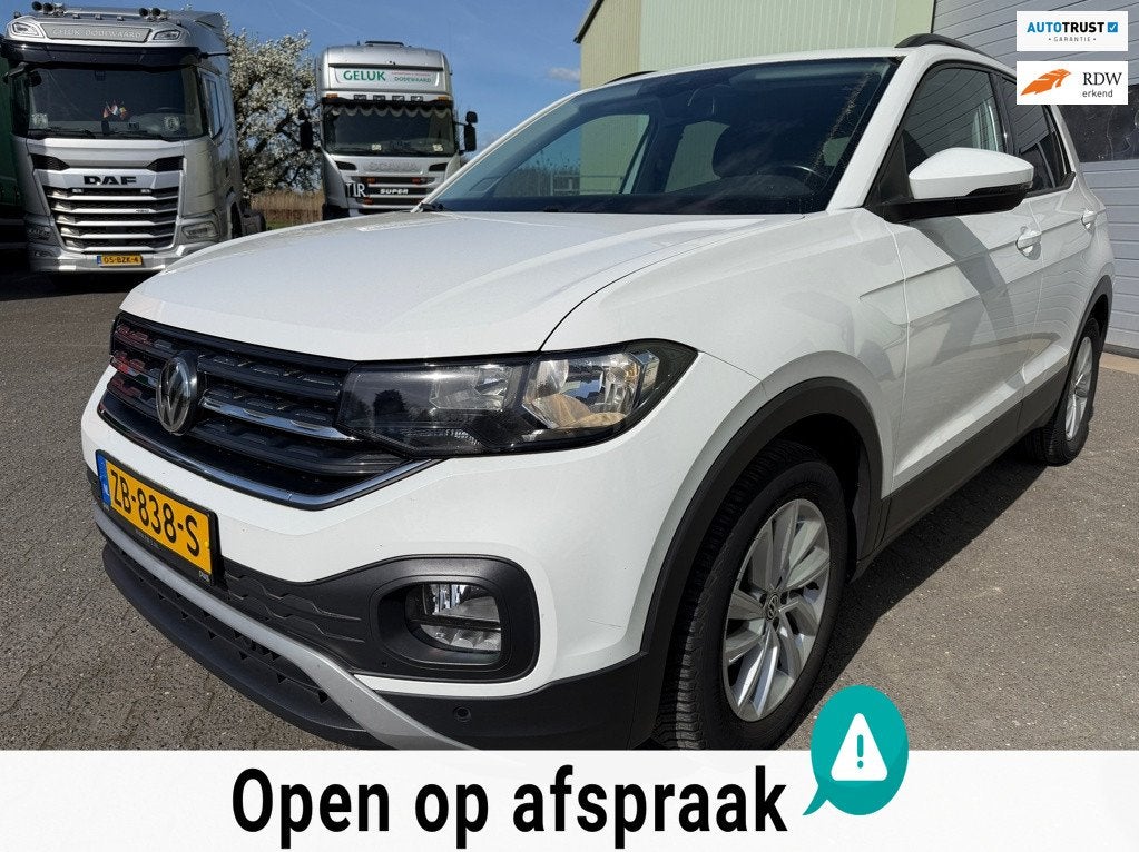 Volkswagen T-Cross 1.0 TSI Life Trekhaak Airco, Auto's, Voorwielaandrijving, 95 pk, 620 kg, Origineel Nederlands