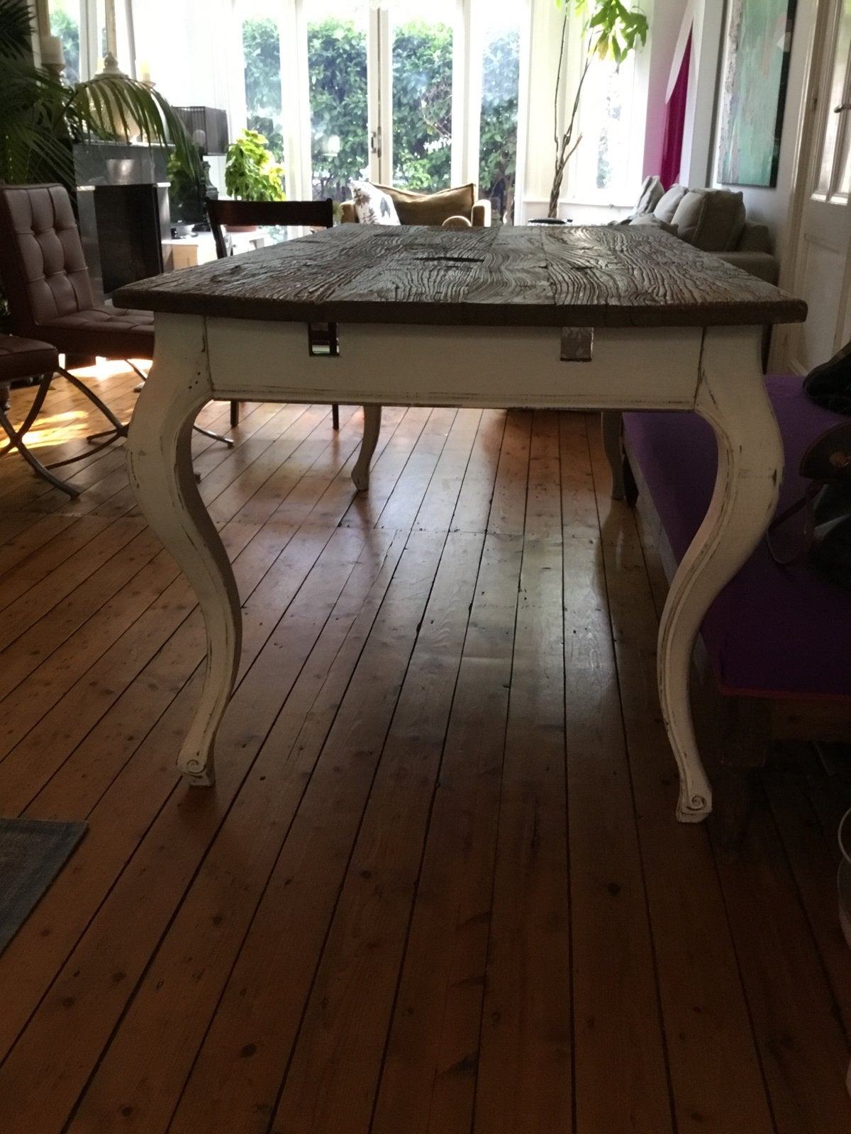 Driftwood Eettafel Rivièra Maison - 180 tot 280 cm, Huis en Inrichting, Tafels | Eettafels, Ophalen, Gebruikt, 200 cm of meer