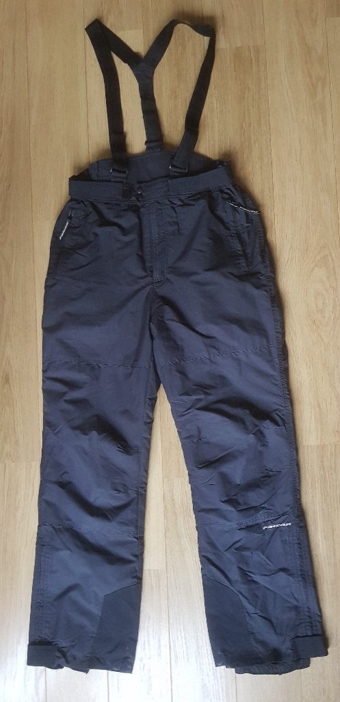 Zwarte skibroek met bretels van het merk Falcon maat XXL, Broek, Overige maten, Ophalen of Verzenden, Falcon