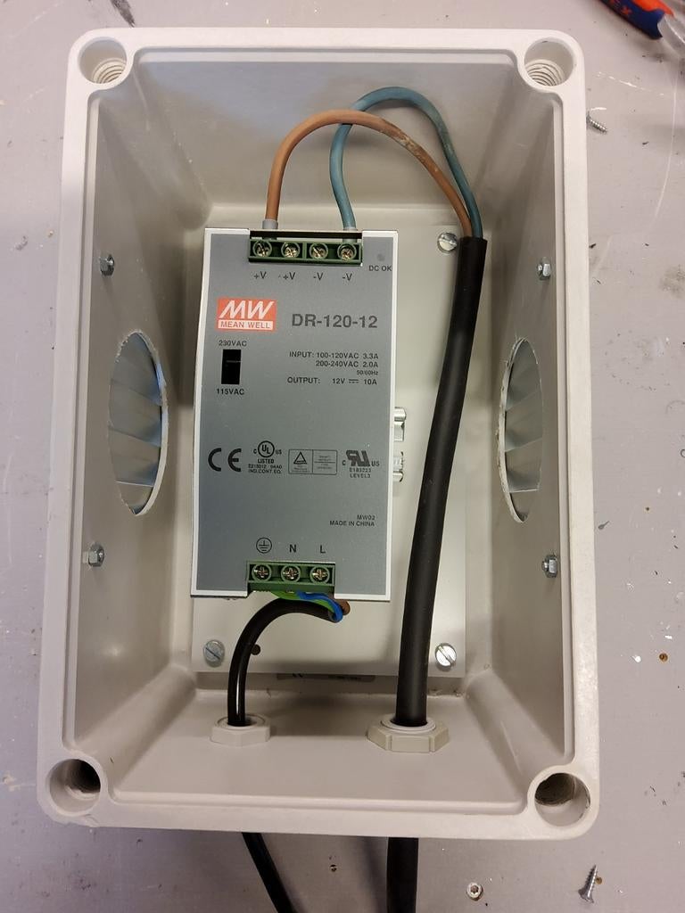 Mean Well DR-120-12 Voeding in behuizing, Ophalen of Verzenden