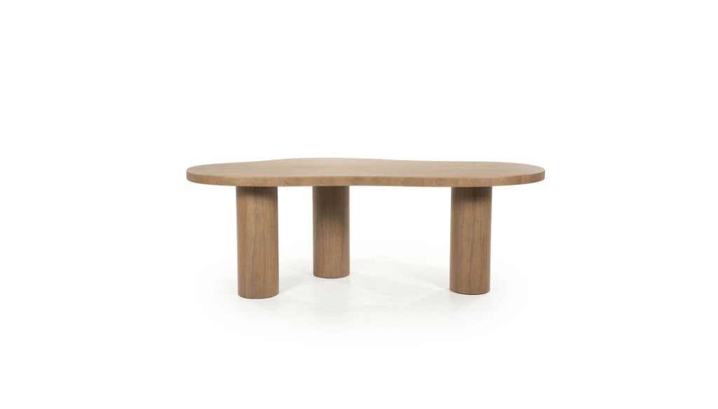 Eettafel Bobbie - lichtbruin Eleonora SHOWROOMMODEL, 50 tot 100 cm, Vijf personen of meer, Overige vormen, Traanbok 2F enkhuizen