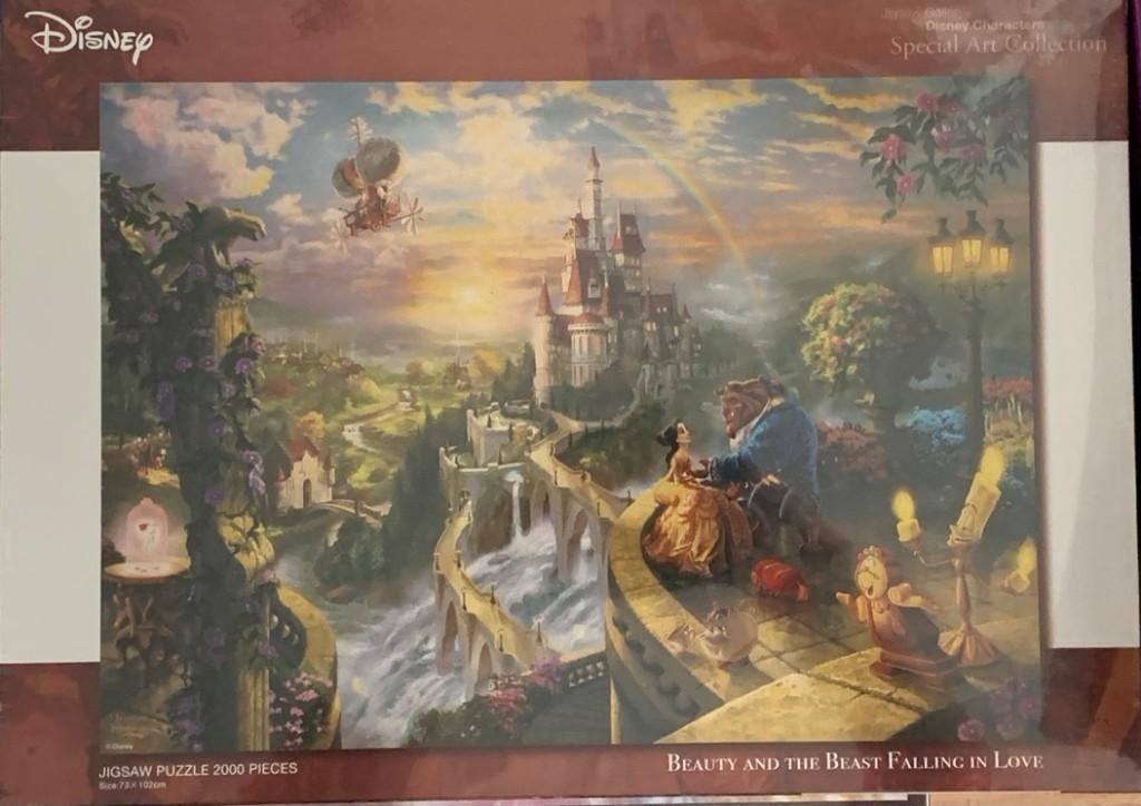 Disney puzzel 2000 stukjes Belle en het beest Nieuw Tenyo, Ophalen of Verzenden, Meer dan 1500 stukjes, Nieuw, Legpuzzel