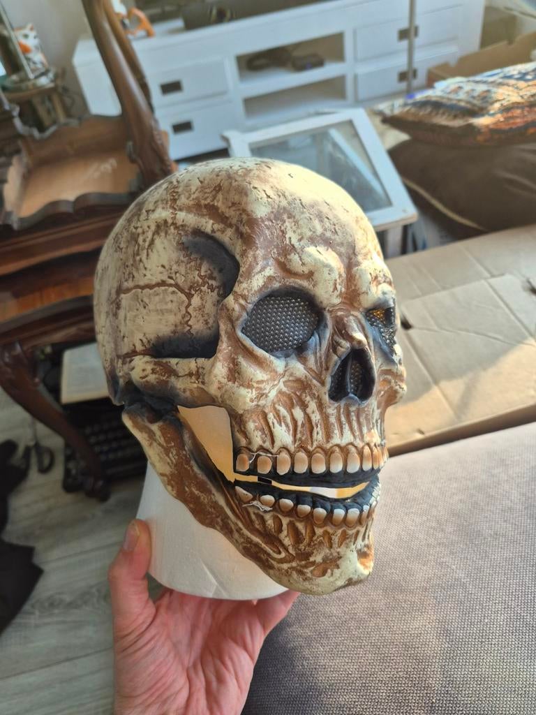 Griezelig schedelmasker voor Halloween of Carnaval, Ophalen of Verzenden