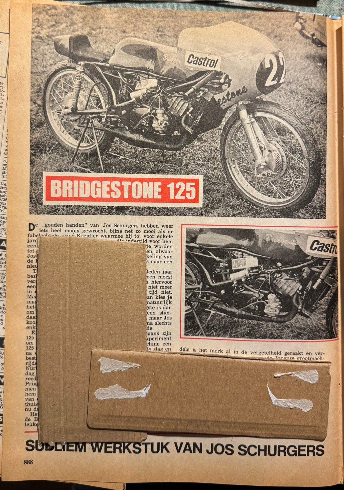 Verslag 1972 Bridgestone 125, Verzamelen, Ophalen of Verzenden, Zo goed als nieuw, Motoren