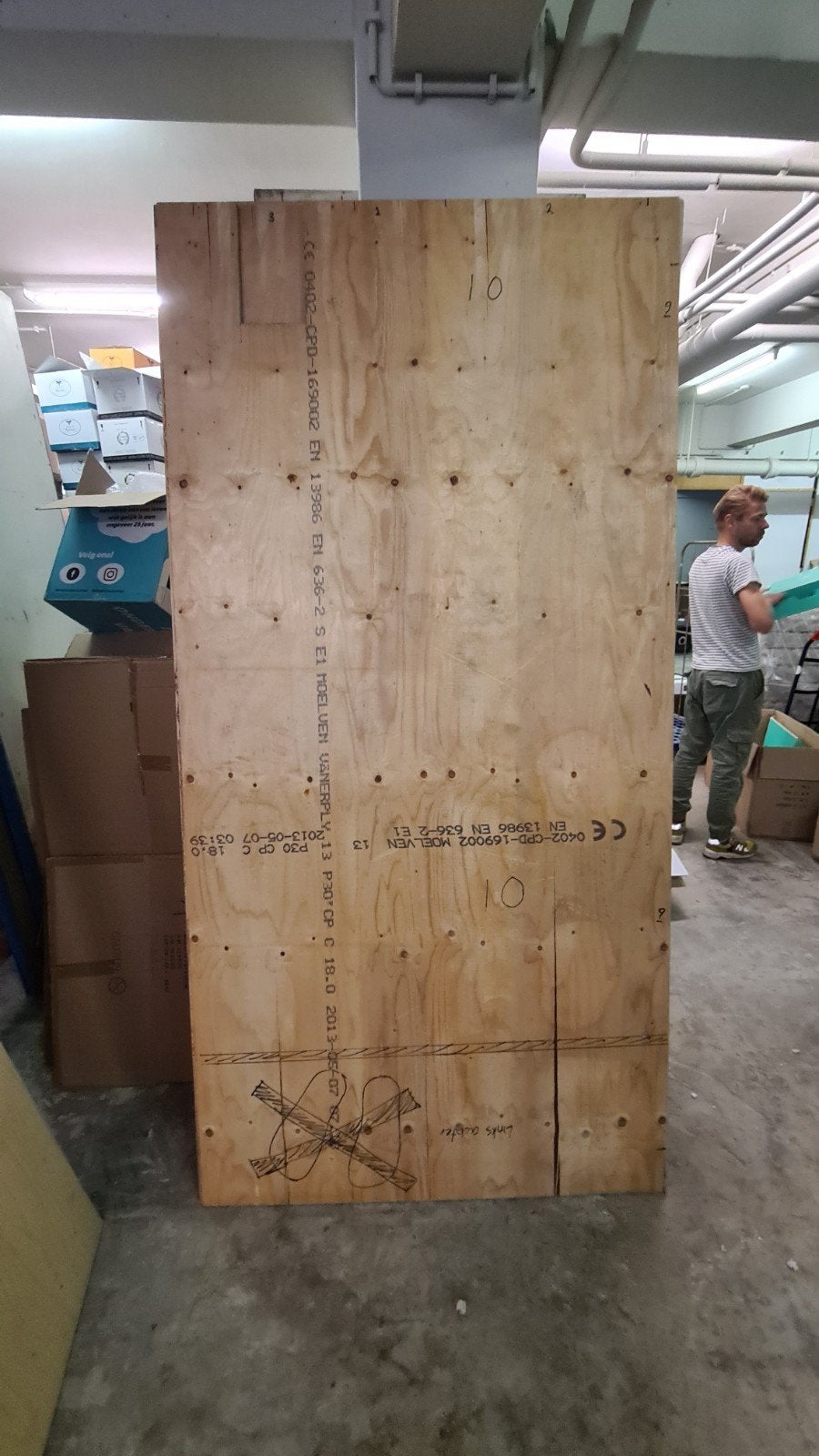 6 Multiplex platen 18mm 244x122 cm, Doe-het-zelf en Verbouw, Ophalen, Minder dan 25 mm, Overige typen, Zo goed als nieuw