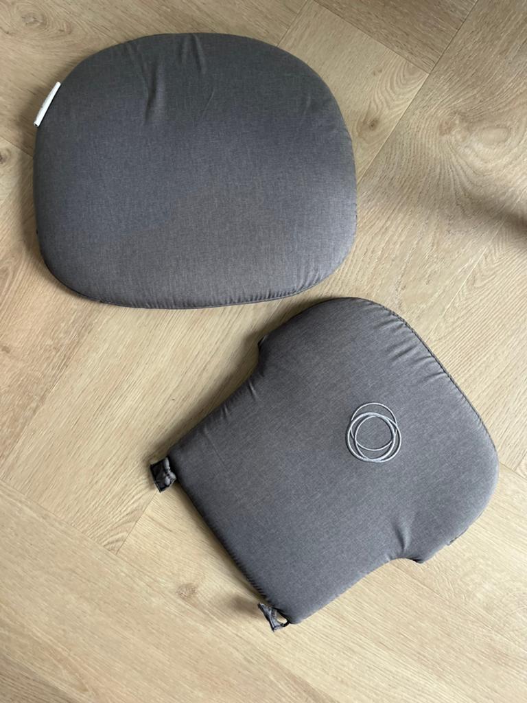 Bugaboo Giraffe kinderstoel kussen NIEUW, Ophalen of Verzenden, Nieuw, Grijs, Vierkant