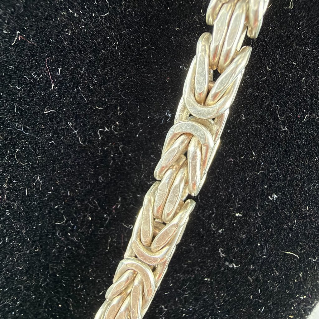 Zilveren Ketting AG 925 | koningsschakel | 65cm | 417779, Ophalen of Verzenden, Gebruikt, Zilver, Zilver