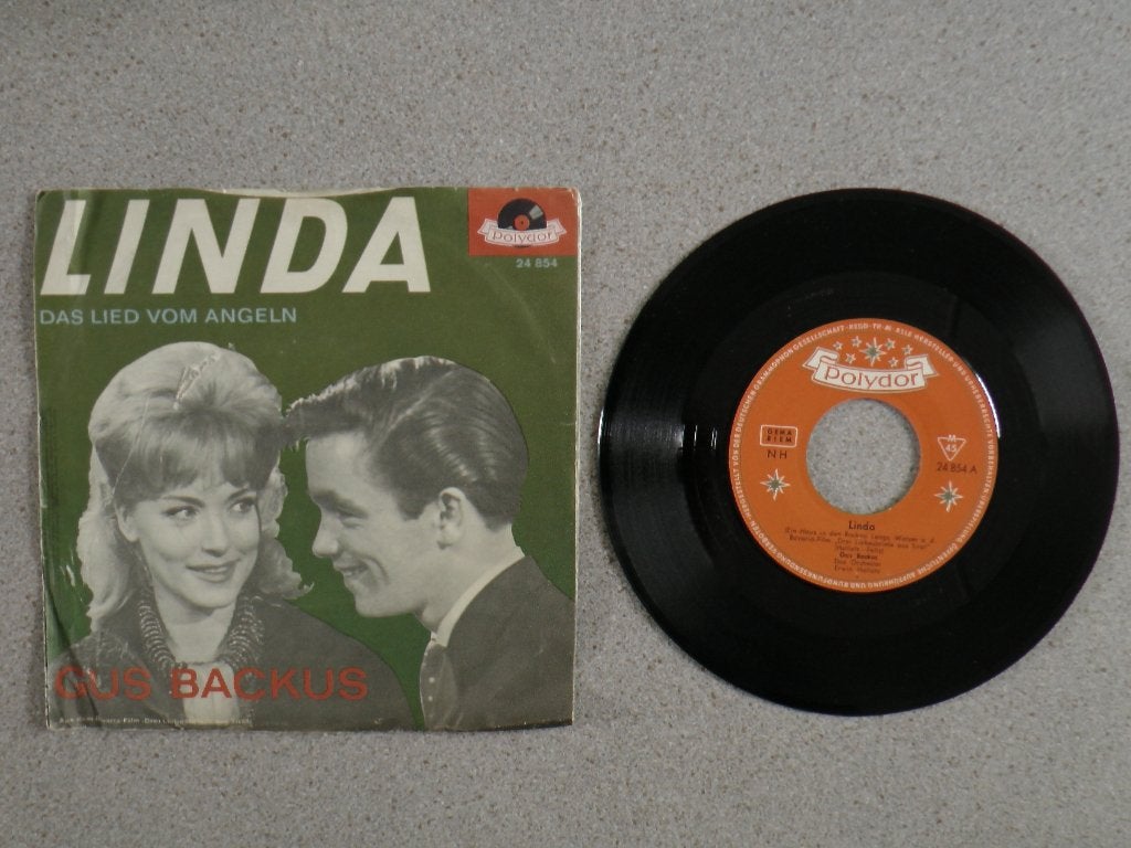 Gus Backus - Linda VINYL SINGLE, Gebruikt, 7 inch, Pop, Fotohoes