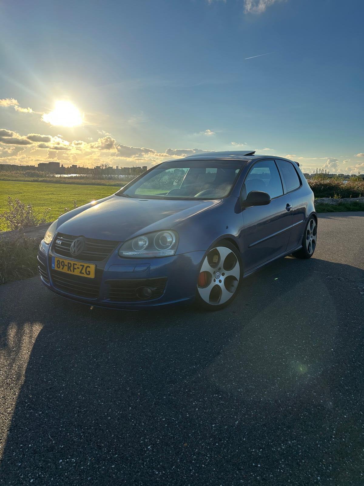 Volkswagen Golf 2.0 GTI 2005 Blauw, Dealer onderhouden, Stof, Zwart, 4 cilinders