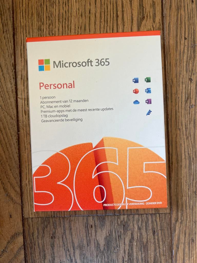 Microsoft 365 Personal, Computers en Software, Office-software, Nieuw, Excel, Powerpoint, Word, Ophalen of Verzenden