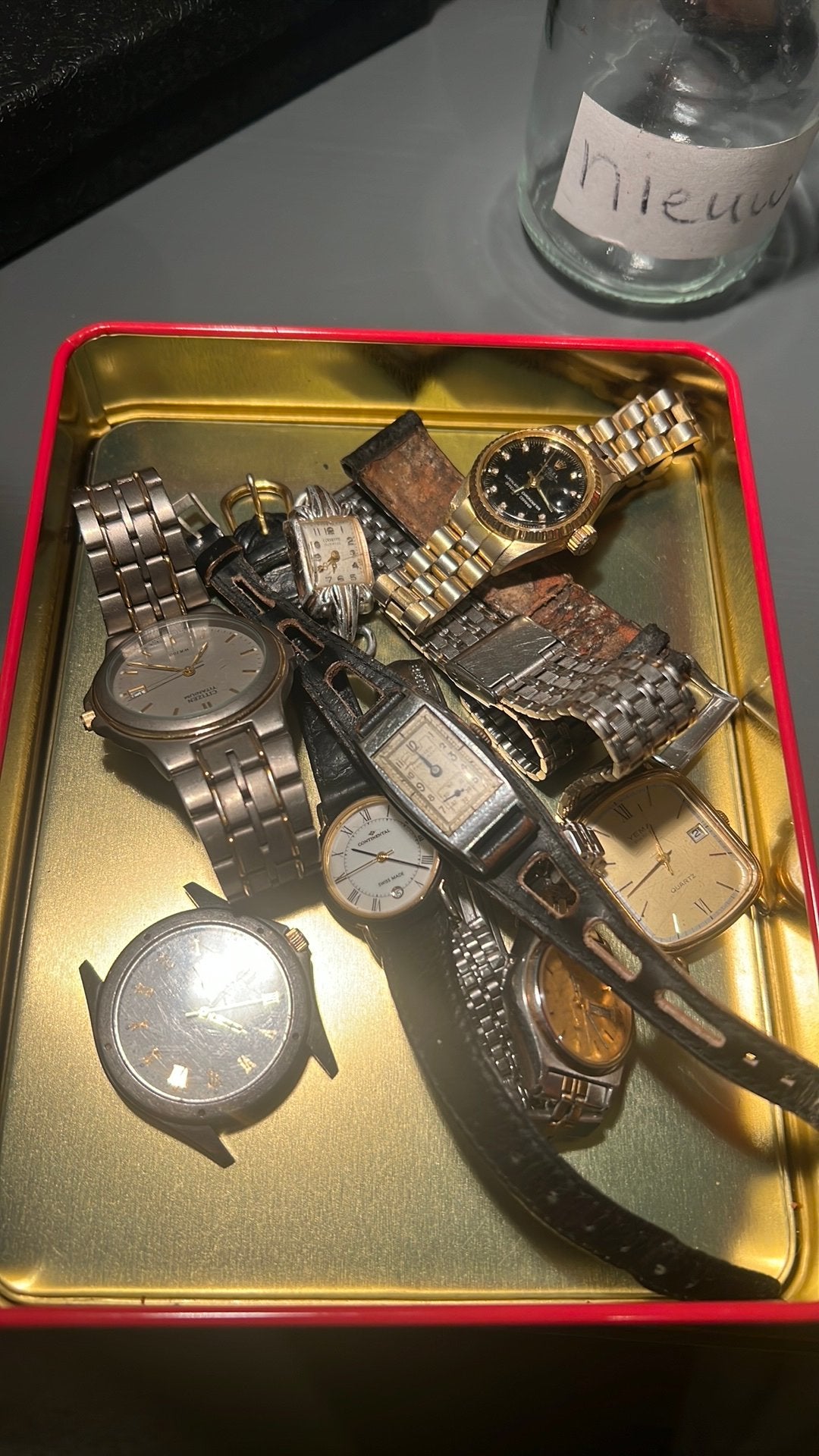 Diverse horloges: Yema, Citizen, Corvette, Swiss Made & Roam, Overige merken, Overige materialen, Polshorloge, 1960 of later