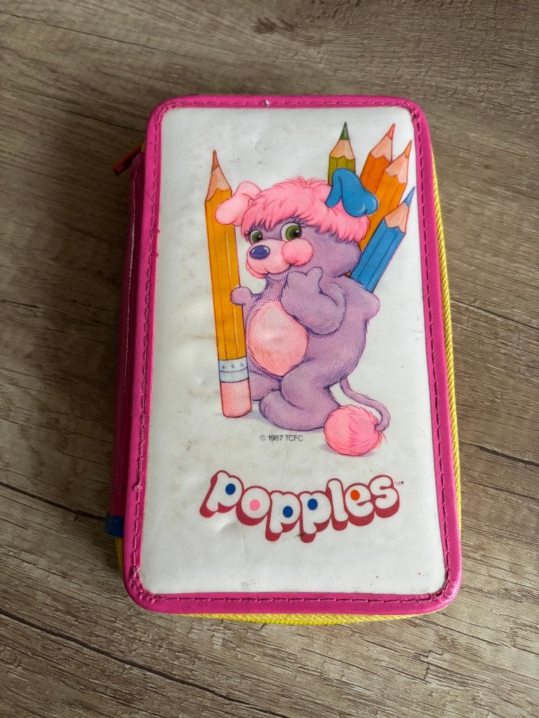 popples etui - C met liniaal en potlood, Ophalen of Verzenden, Gebruikt