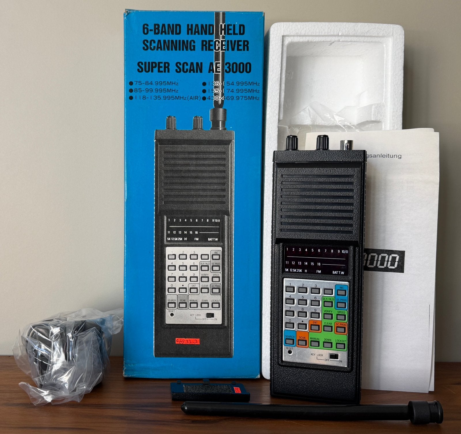 AE-3000 handscanner 16kan nieuw in doos, Telecommunicatie, Scanners, Ophalen of Verzenden, Nieuw, Minder dan 30 kanalen, Draagbaar