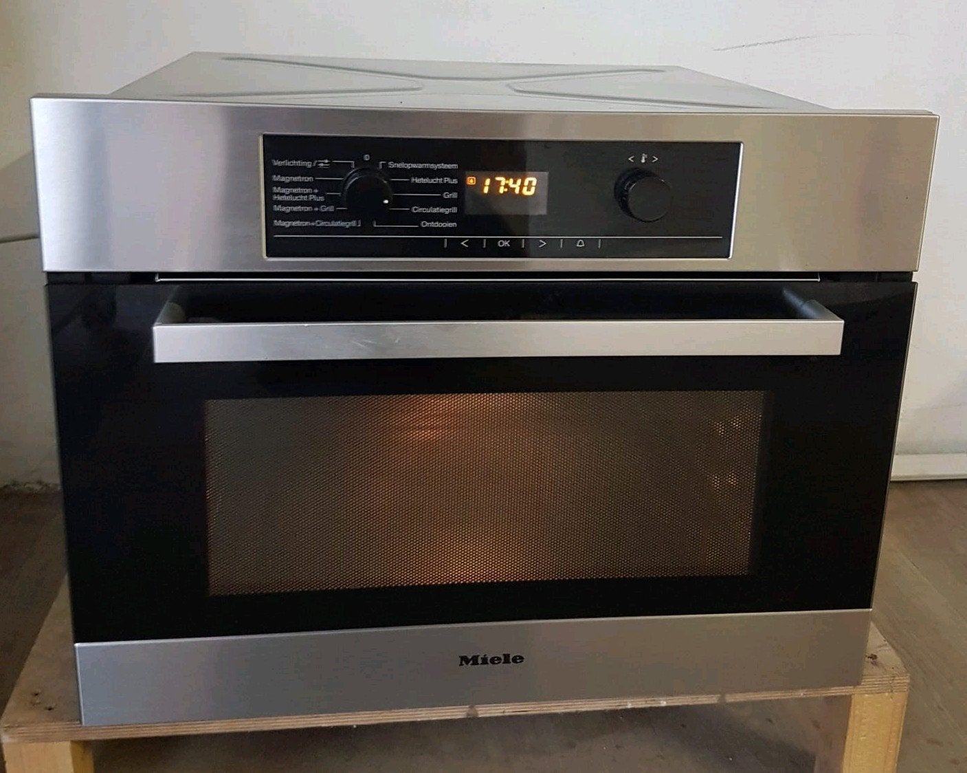 Luxe Miele H 5040 BM combi magnetron / oven (ook als set tk), Ophalen, Combimagnetron, Hete lucht, Zo goed als nieuw