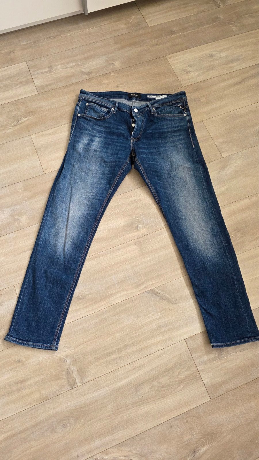 Replay Willby Jeans - Maat 33-32 - Zo goed als nieuw, Kleding | Heren, Blauw, Ophalen of Verzenden, Zo goed als nieuw, W33 - W34 (confectie 48/50)