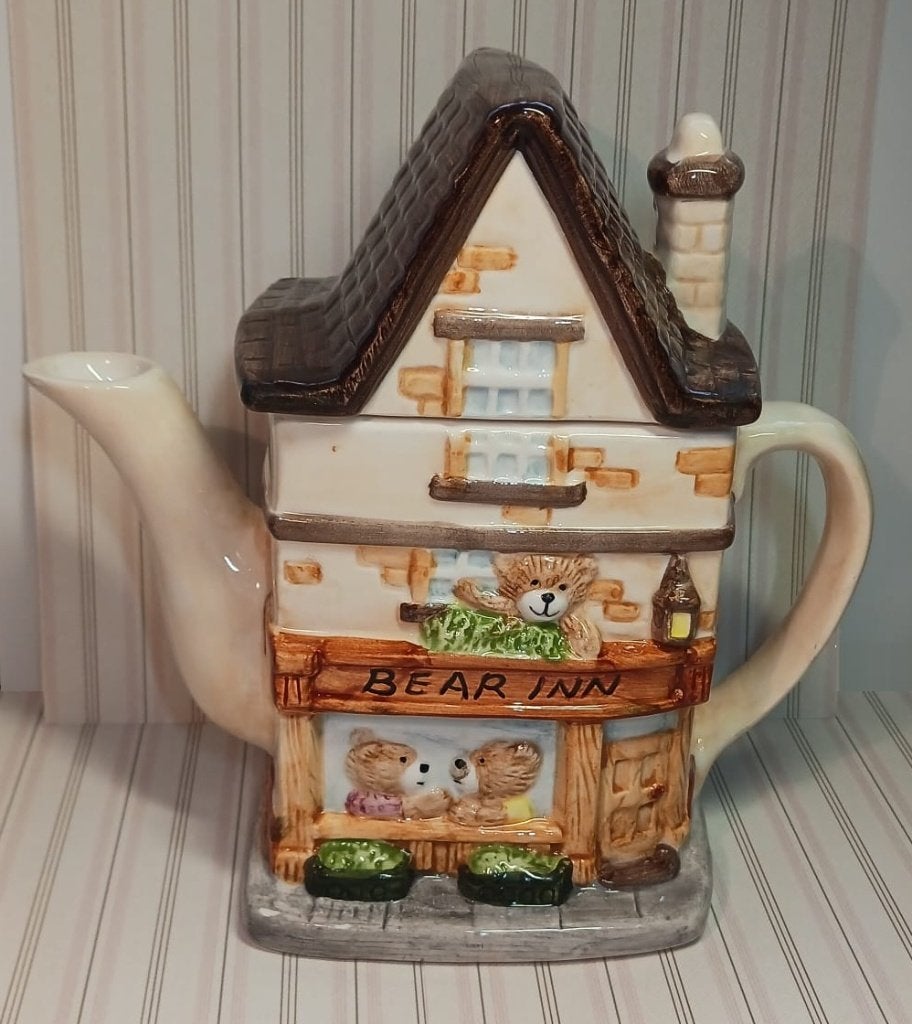 Theepot "Bear Inn" van Keramiek, Antiek en Kunst, Ophalen of Verzenden