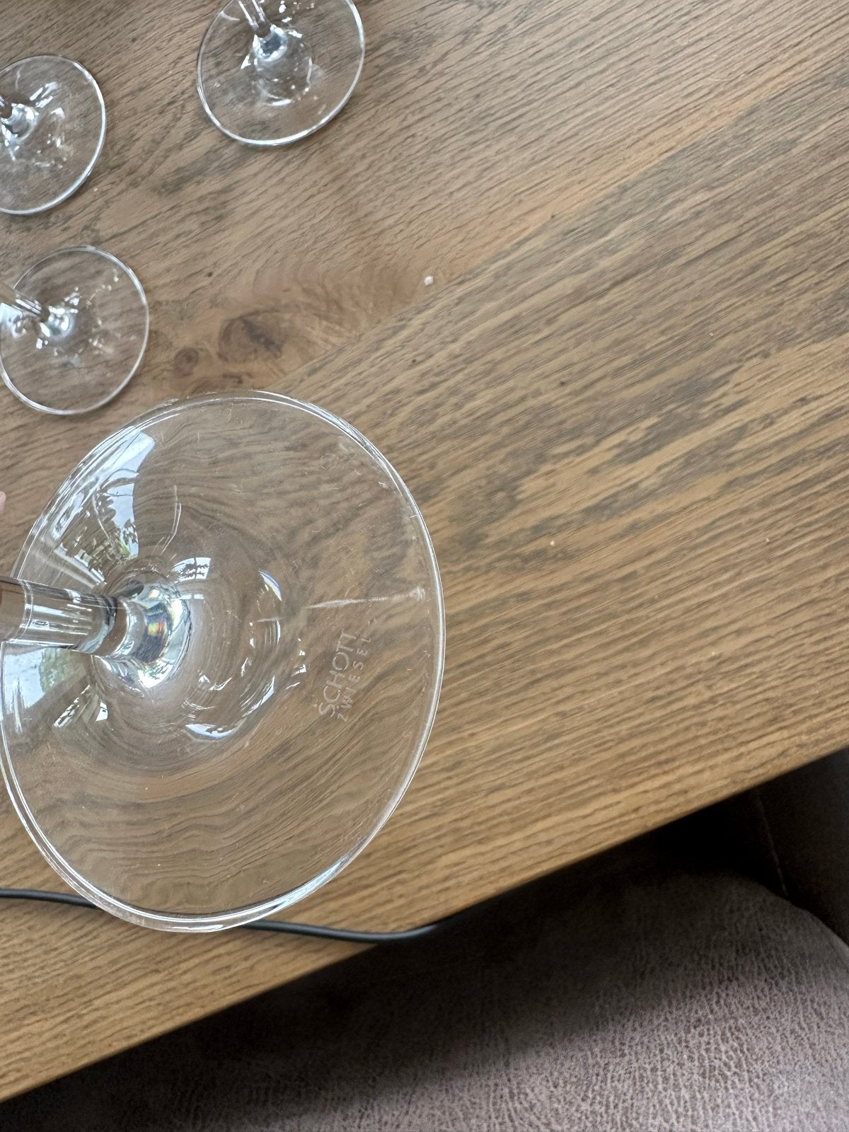 Set van 4 Schott Zwiesel wijnglazen, Ophalen of Verzenden, Zo goed als nieuw, Overige merken, Glas