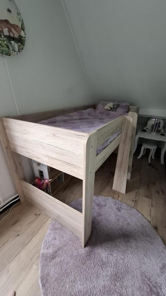 Halfhoogslaper, Ophalen, Gebruikt, 90 cm, Eenpersoons