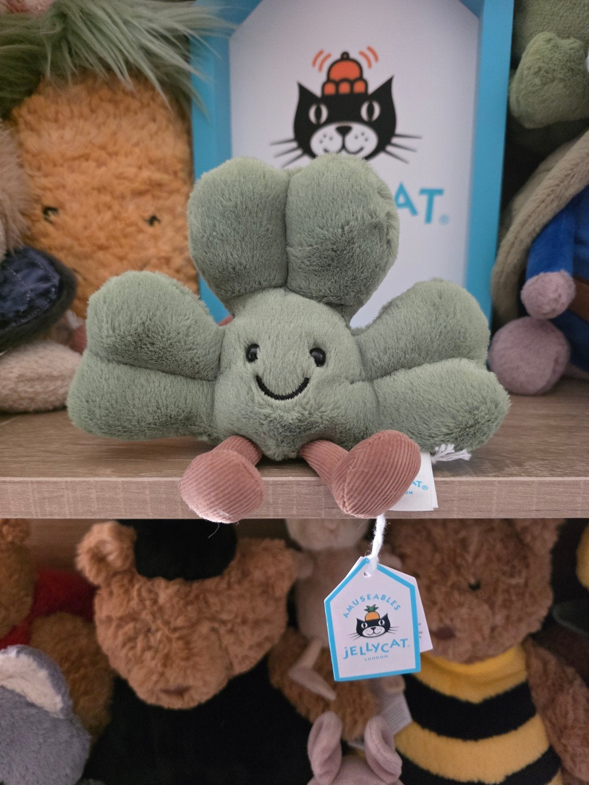 jellycat siofra shamrock ️, Ophalen of Verzenden, Nieuw, Overige typen