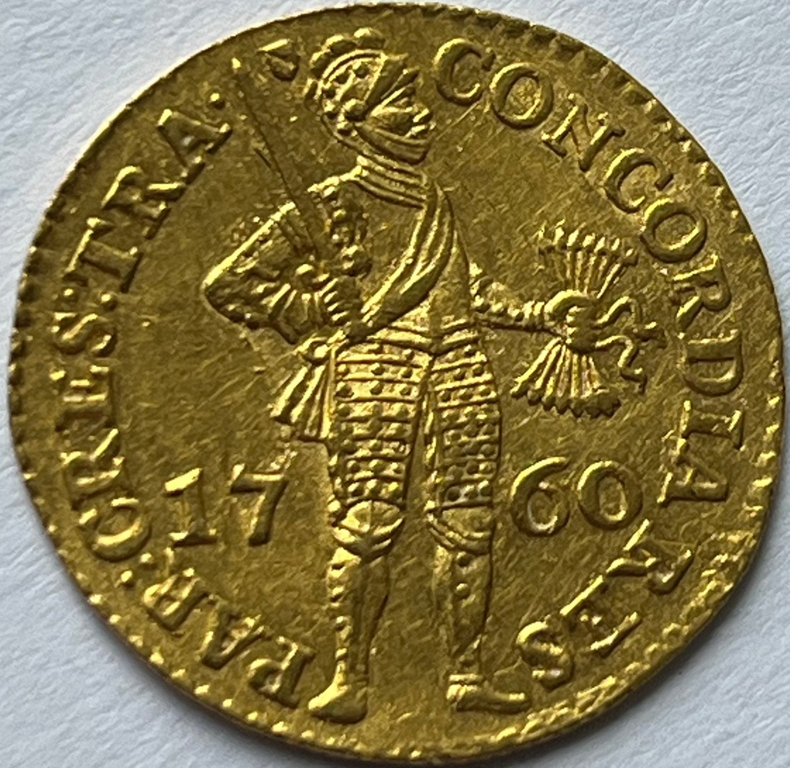 Utrecht schaarse gouden dukaat 1760 topkwaliteit!, Vóór koninkrijk, Losse munt, Goud, Overige waardes
