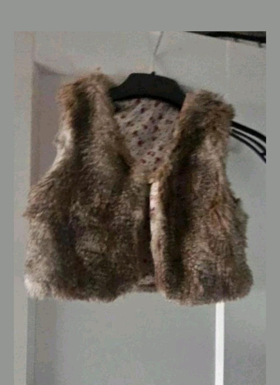 Mooi bruin vest maat 98, Ophalen of Verzenden, Zo goed als nieuw, Meisje, Trui of Vest