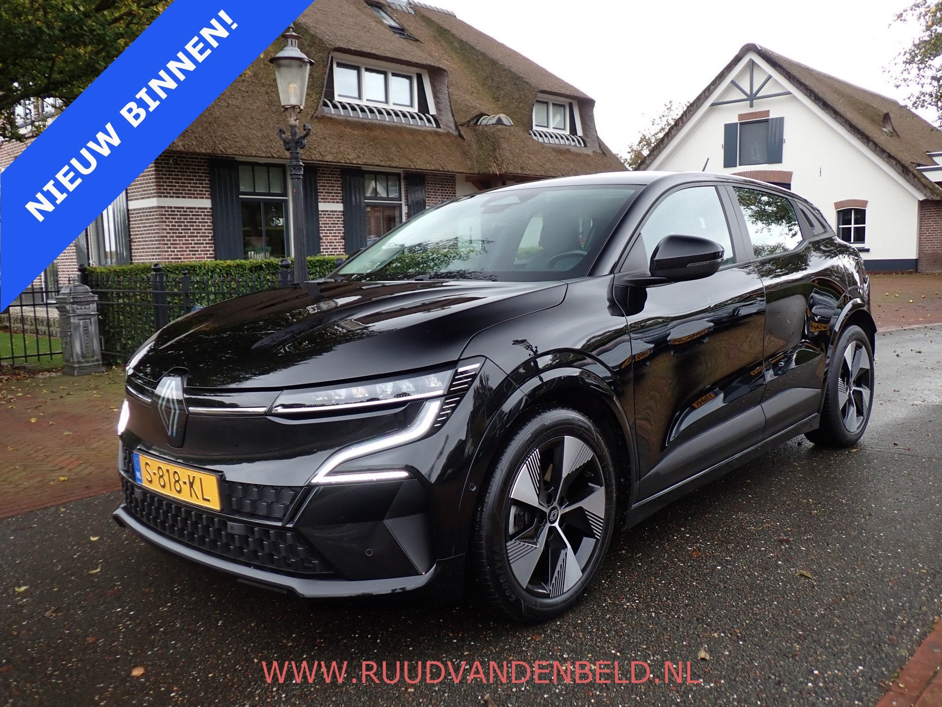 Renault Mégane E-Tech EV60 SOH 92% / ACC / CARPLAY / NAVI /, Auto's, Stof, 24 min, Zwart, Grijs