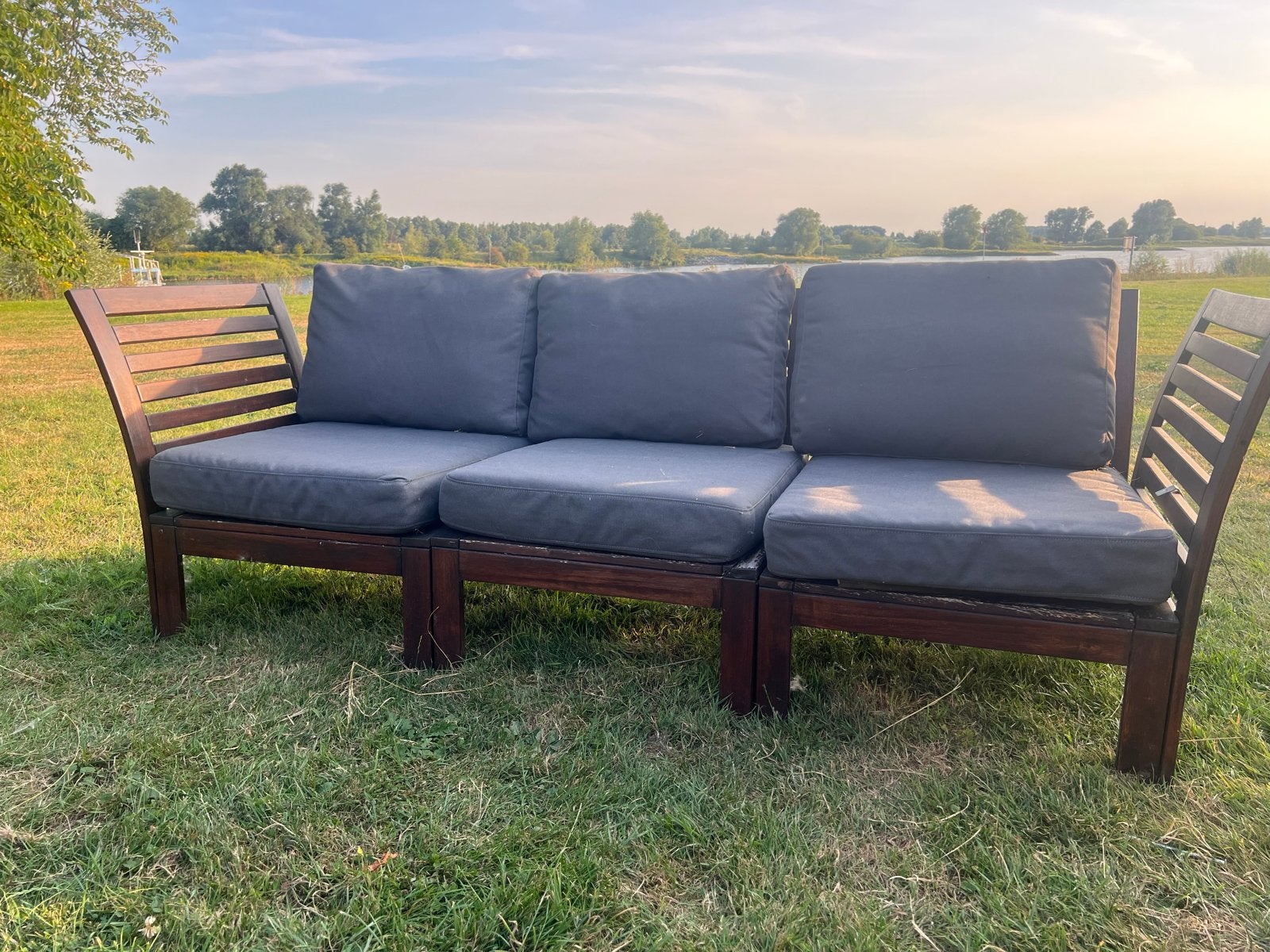 IKEA ÄPPLARÖ modulaire loungeserie, Ophalen, Gebruikt, Driepersoons, Rechte bank