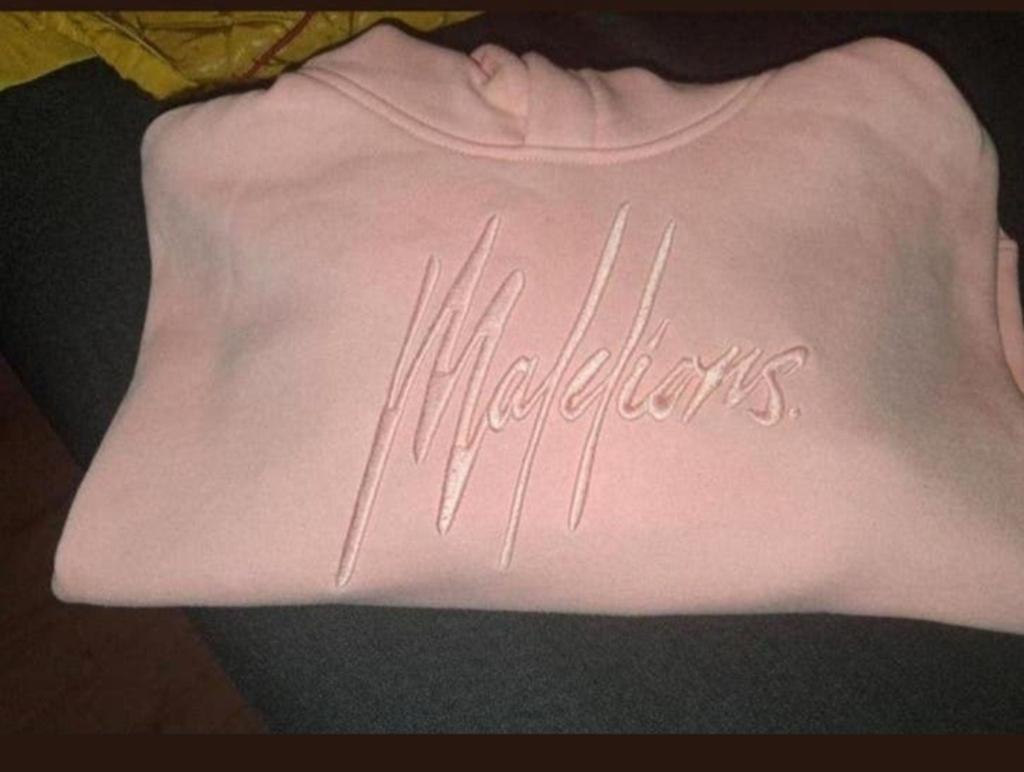 Malelions trainingspak roze €15,00 maat 140., Ophalen, Zo goed als nieuw, Malelions, Meisje
