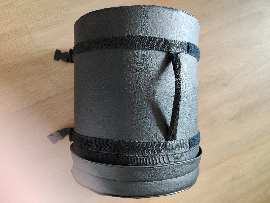 1 zwarte bagagerol, 36 cm breed. Ø 30 cm, Ophalen of Verzenden, Gebruikt